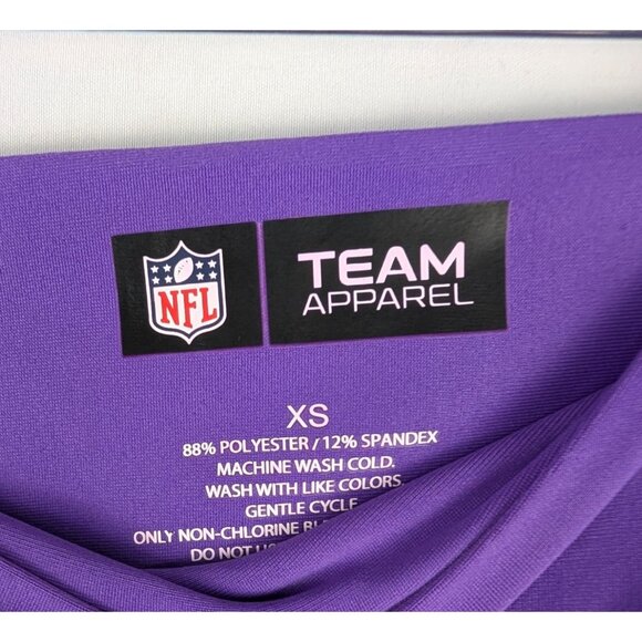 Zubaz NFL Apparel Minnesota Vikings Womens X-Small Spellout Leggings NWT - Picture 2 of 4